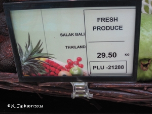Salak Fruit for Sale at Market
