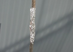 Aluminum foil in place